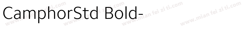 CamphorStd Bold字体转换